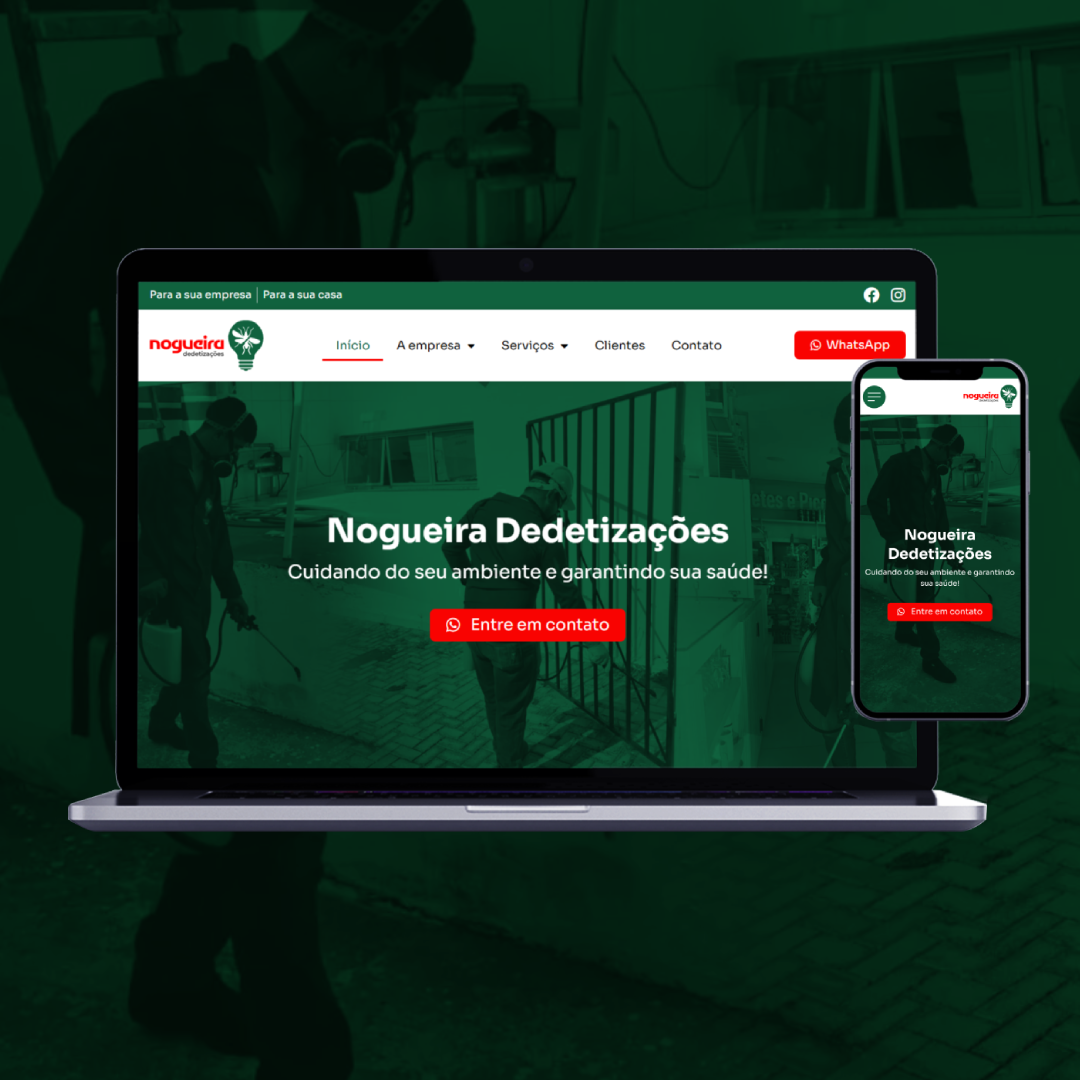 Nogueira dedetizacoes mockup